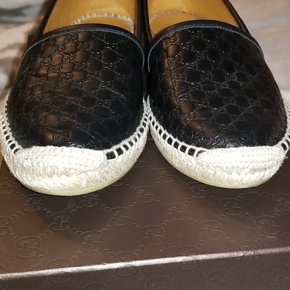 Gucci leather Espadrilles 37/7 - Picture 10 of 11